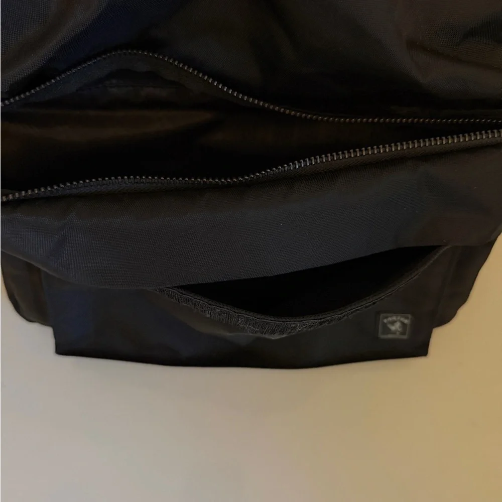 Everyday Black Backpack with Front Pocket - Unbranded